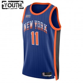 Dres New York Knicks Jalen Brunson Nike 2023-24 City Edition Plava Swingman - Dječji